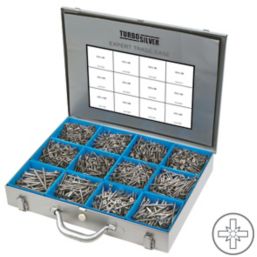 Turbo Silver  PZ Double-Countersunk Expert Trade Case 2800 Pcs