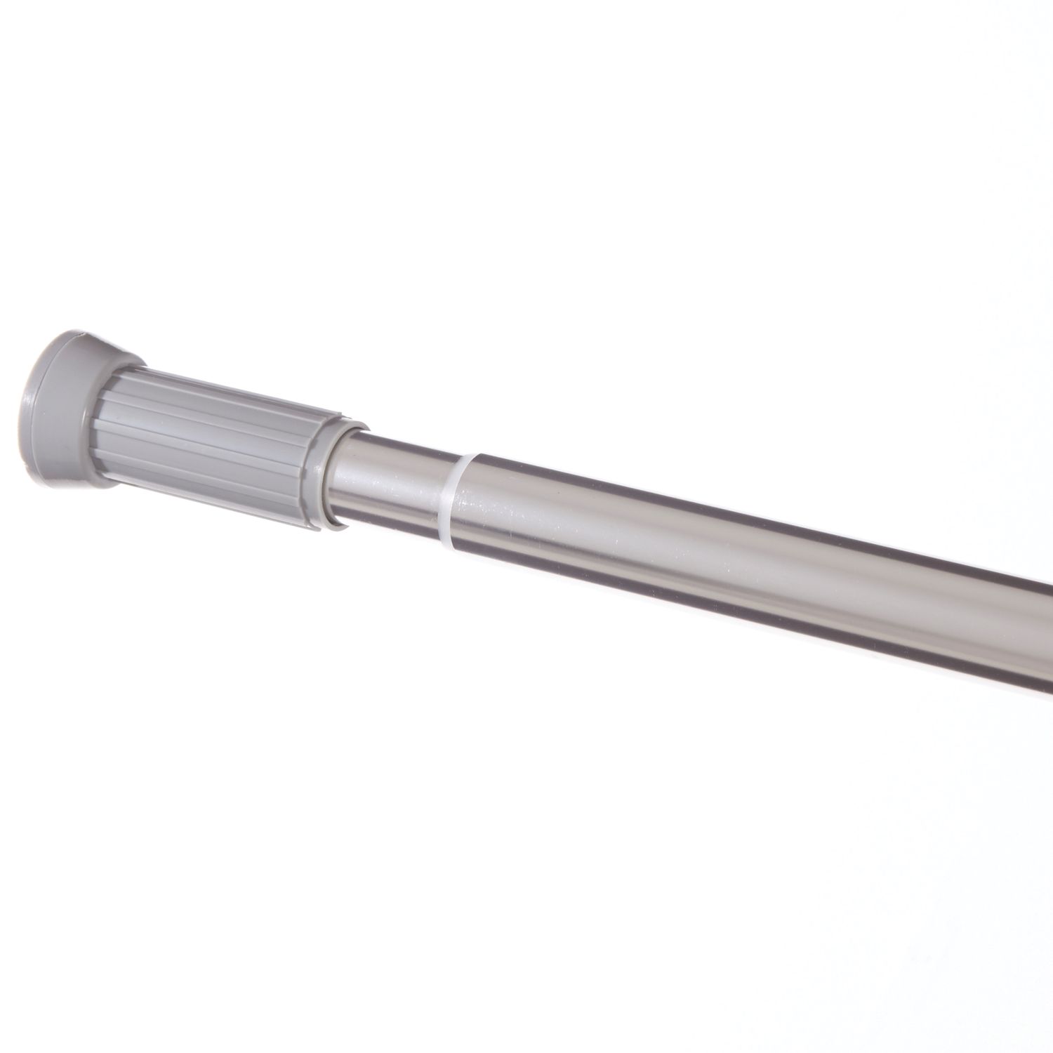 Straight Extendable Shower Curtain Rail Aluminium Chrome 1100-2000mm (6767X)