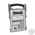 Turbo Silver  PZ Double-Countersunk Woodscrews Grab Pack 1000 Pcs