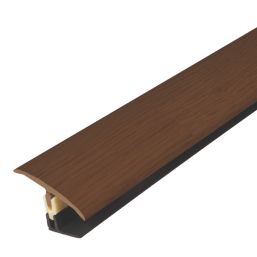 Vitrex Dark Hickory Variable Height Wood & Laminate Floor Threshold 0.9m