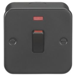 Knightsbridge  45A 1-Gang DP Metal Clad Cooker Switch with Neon