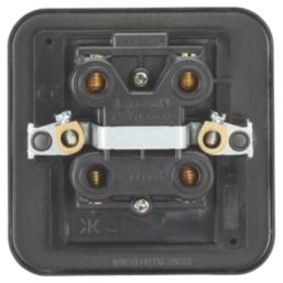 Knightsbridge  45A 1-Gang DP Metal Clad Cooker Switch with Neon