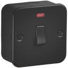 Knightsbridge  45A 1-Gang DP Metal Clad Cooker Switch with Neon