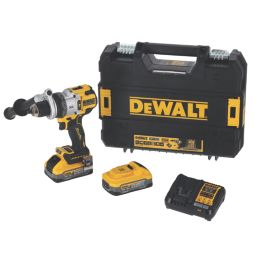 DEWALT DCD1007H2T-GB 18V 2 x 5.0Ah Li-Ion XR Brushless Cordless Hammer Drill Driver