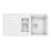 ETAL Comite Traditional 1.5 Bowl Composite Kitchen Sink White Reversible 1000mm x 500mm