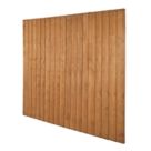 Forest Vertical Board Closeboard  Fence Panels Golden Brown 6' x 6' Pack of 5