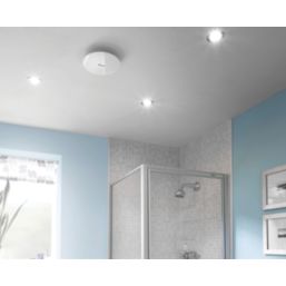 Xpelair CV4SR 100mm (4") Axial Bathroom or Kitchen Extractor Fan with Humidistat & Timer White 220-240V