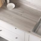 Wilsonart Matt Brown Wood Effect Laminate Upstand 3000mm x 100mm x 20mm