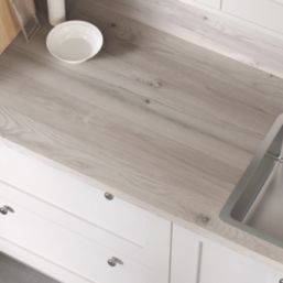 Wilsonart Matt Brown Wood Effect Laminate Upstand 3000mm x 100mm x 20mm