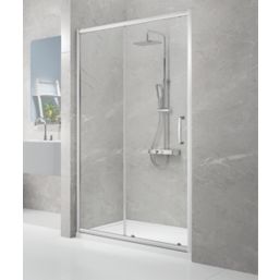 Triton Neo Eight Framed Rectangular Sliding Shower Door Chrome  1000mm x 1900mm