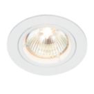 Saxby Cast Fixed  Recessed Downlight Gloss White