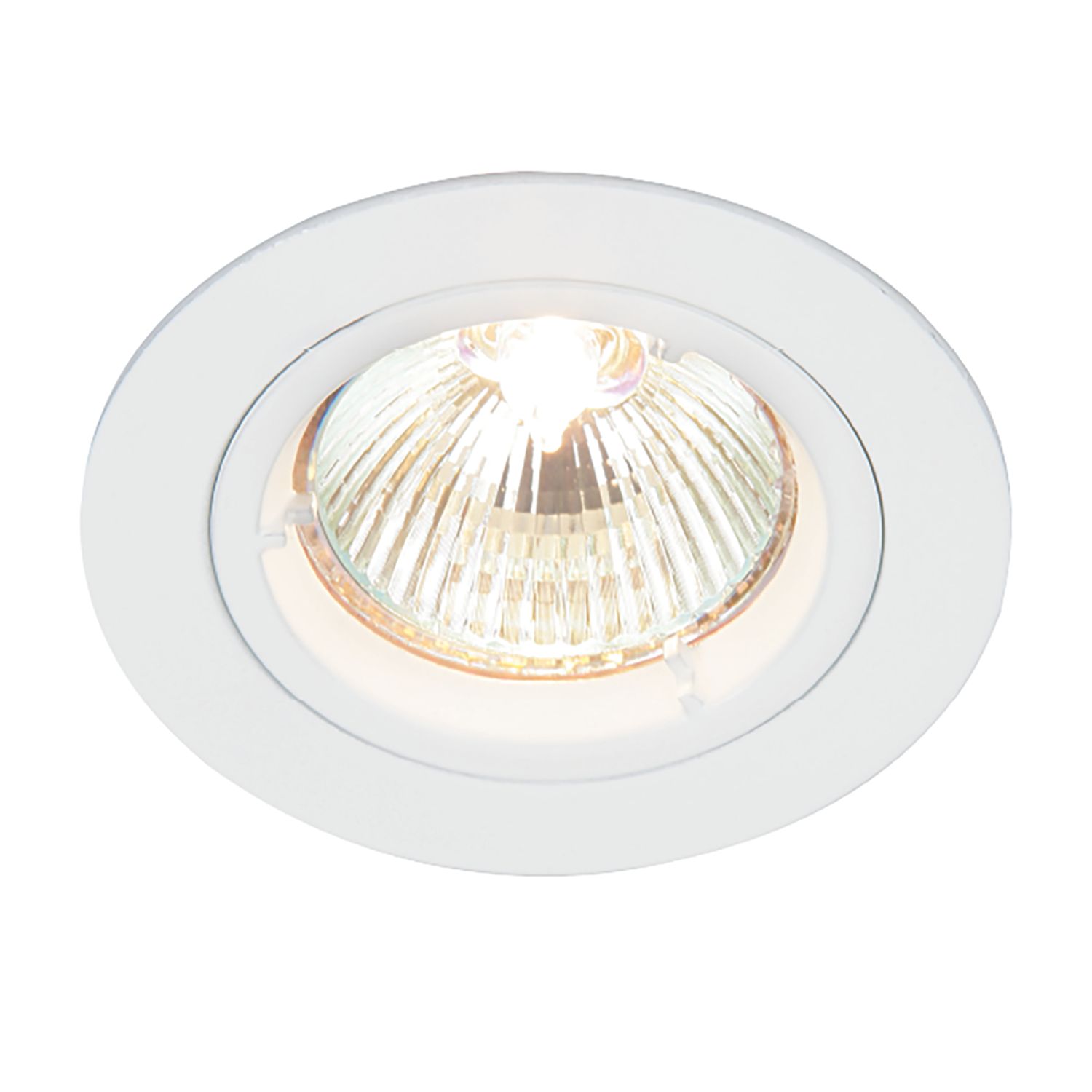 Saxby Cast Fixed Recessed Downlight Gloss White (676VX)