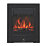 Focal Point Soho Black Switch Control Freestanding, Semi-Recessed or Fully Inset Electric Fire 485mm x 153mm x 596mm
