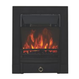 Focal Point Soho Black Switch Control Freestanding, Semi-Recessed or Fully Inset Electric Fire 485mm x 153mm x 596mm