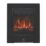 Focal Point Soho Black Switch Control Freestanding, Semi-Recessed or Fully Inset Electric Fire 485mm x 153mm x 596mm