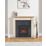 Focal Point Soho Black Switch Control Freestanding, Semi-Recessed or Fully Inset Electric Fire 485mm x 153mm x 596mm