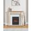 Focal Point Soho Black Switch Control Freestanding, Semi-Recessed or Fully Inset Electric Fire 485mm x 153mm x 596mm