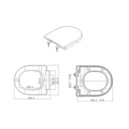 Walker Soft-Close with Quick-Release Toilet Seat Polypropylene White