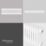 Flomasta 300mm x 1010mm 2993BTU White Horizontal 4 Column Radiator