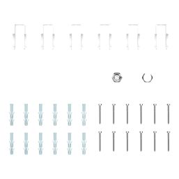 Flomasta 300mm x 1010mm 2993BTU White Horizontal 4 Column Radiator