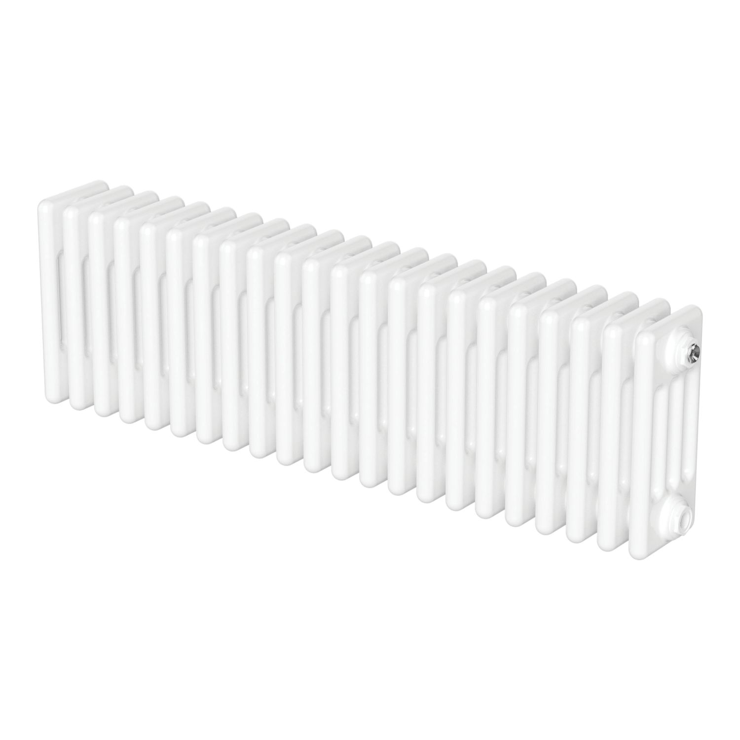 Flomasta Signature 300mm x 1010mm 2993BTU White Horizontal 4 Column Radiator (677AH)