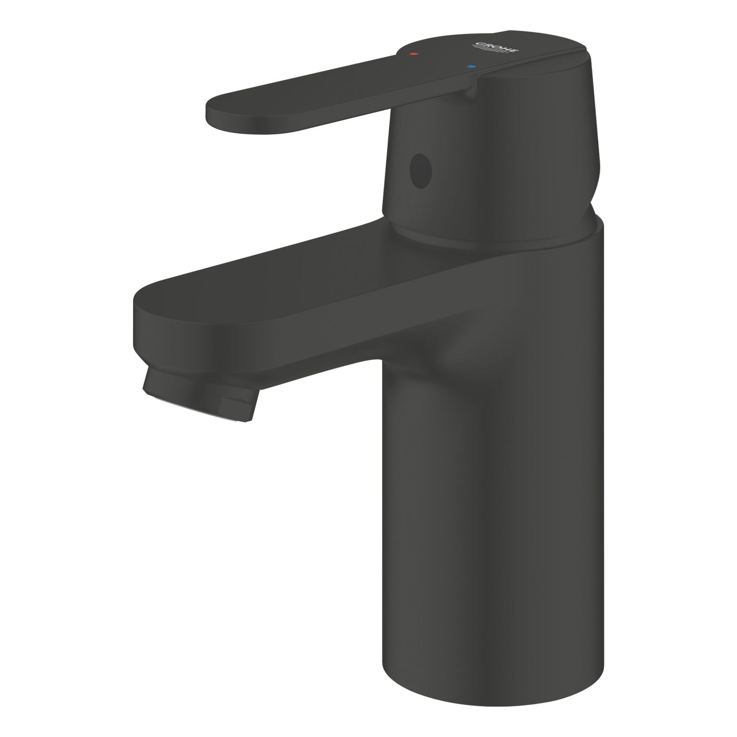 Grohe Get Matt Black 177mm Standard Lever Mono Basin Mixer Tap (677AM)