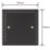 Varilight  1-Gang Blanking Plate Georgian Black
