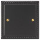 Varilight  1-Gang Blanking Plate Georgian Black