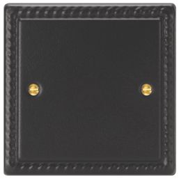 Varilight  1-Gang Blanking Plate Georgian Black