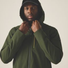 Regatta Birchdale II Waterproof Jacket Dark Khaki / Black 4X Large Size 61" Chest