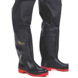 Amblers Danube Size 9  Black Safety Chest Waders