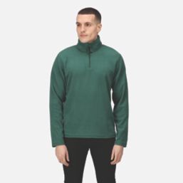 Regatta Micro Zip Neck Fleece Bottle Green Small 37.5" Chest