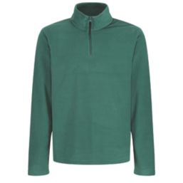 Regatta Micro Zip Neck Fleece Bottle Green Small 37.5" Chest