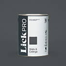 LickPro  Matt Black 01 Emulsion Paint 5Ltr