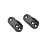 Rail and Tube Solutions  Oval End Rail Brackets Black 15mm 2 Pack