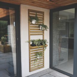 Forest Wooden Slatted Garden Planter 600mm x 1800mm