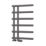 Reina 722mm x 500mm 799BTU Gunmetal Flat Designer Towel Radiator