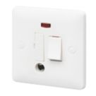 MK Base 13A Switched Fused Spur & Flex Outlet with Neon White