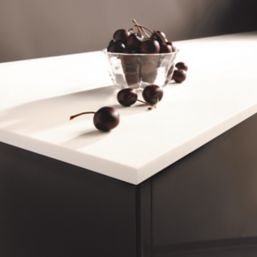 Metis  White Composite Kitchen Worktop 3050mm x 620mm x 15mm