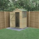 Forest Beckwood 4' x 3' (Nominal) Apex Shiplap Timber Shed
