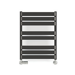 Terma Warp T Bold Designer Towel Rail 655m x 500mm Black 1569BTU