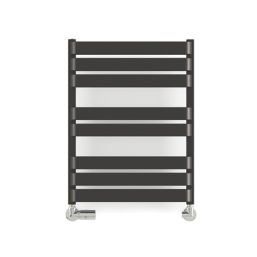 Terma Warp T Bold Designer Towel Rail 655m x 500mm Black 1569BTU