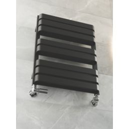 Terma Warp T Bold Designer Towel Rail 655m x 500mm Black 1569BTU