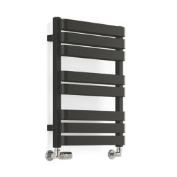 Terma 655mm x 500mm 1569BTU Black Flat Designer Towel Radiator