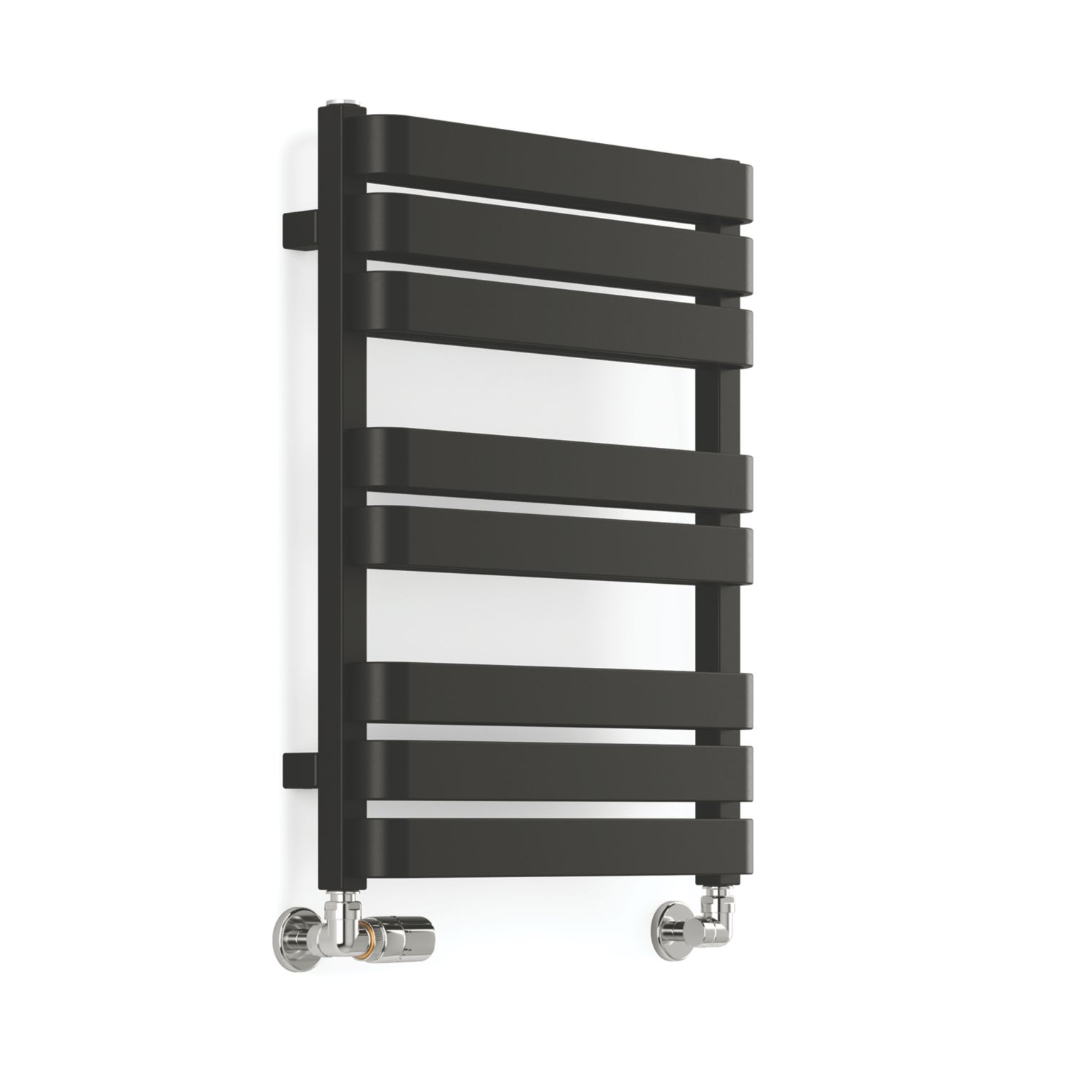Terma 655mm x 500mm 1569BTU Black Flat Designer Towel Radiator (677RH)