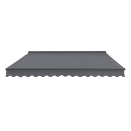 Greenhurst Grosvenor Deluxe Easy-Fit Awning Grey 2.5m x 2m