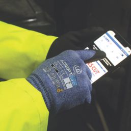 UCI Adept Ice Thermal Touchscreen General Handling Gloves Blue/Black Large