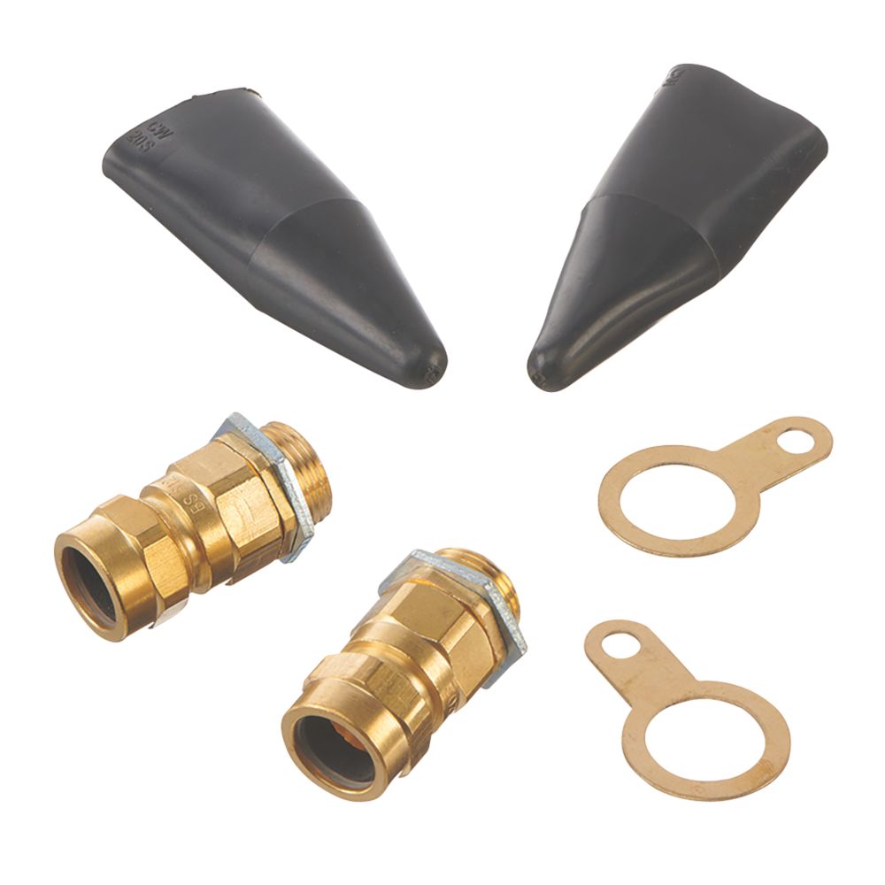 Vimark Brass Exterior Gland Kit Short 20mm 2 Pack