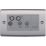 British General Nexus Metal 2-Gang Quadruplex TV Socket Brushed Steel
