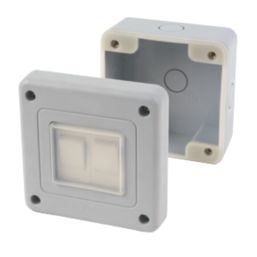 LAP  IP66 10AX 2-Gang 2-Way Weatherproof Outdoor Switch